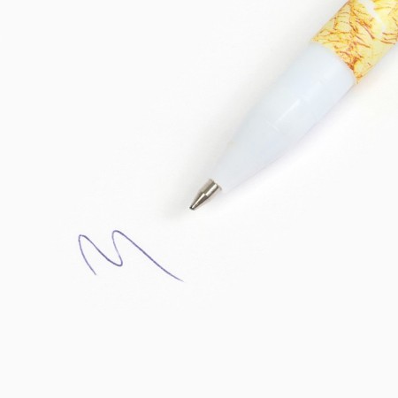 Pen with a cap "Happy New Year!", Plastic, blue paste 0.7 mm-1