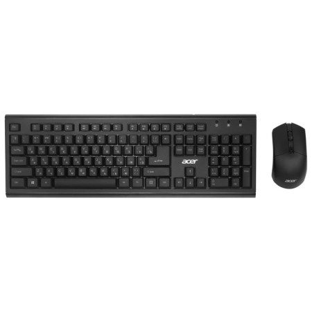 Keyboard + Mouse Acer OKR120 CLAV: Black Mouse: Black USB wireless (zl.kbdee.007)