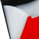 Folder file Calligrata Top Deluxe 13 Department. A4 plastic 1.0mm is red. Cut in color
