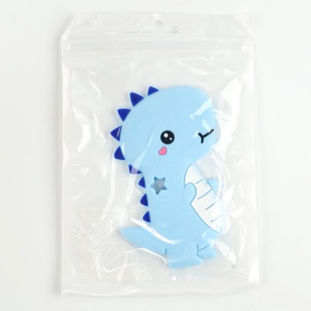 Silicone teether for teeth "Dinosaurus", the color of the blue-3