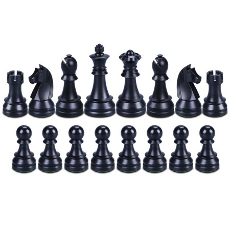 Chess figures tournament leap, plastic, King H-9.5 cm, paw of H-5 cm, 32 pcs-1