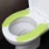 The sticker for the toilet is monophonic, 2 pcs (salad)