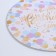 Subway for the cake reinforced, confectionery packaging, "Happy Birthday", 28 cm, 2.5 mm