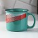 Ceramic mug “always the first”, 450 ml, green color