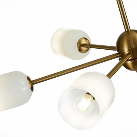 Ceiling Ceiling ST LUCE. SL1180.202.06. Treviso. 6x40 W, E14, 100x100x65 cm, golden color-11