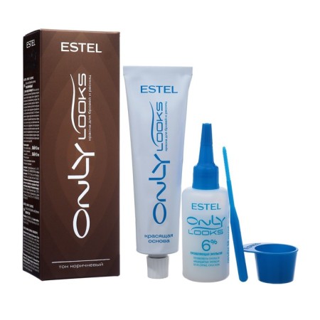 Eyebrow paint and eyelashes Estel Only Looks tone No. 602, brown-1