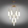 Suspended chandelier Carla LED 3000K 136W