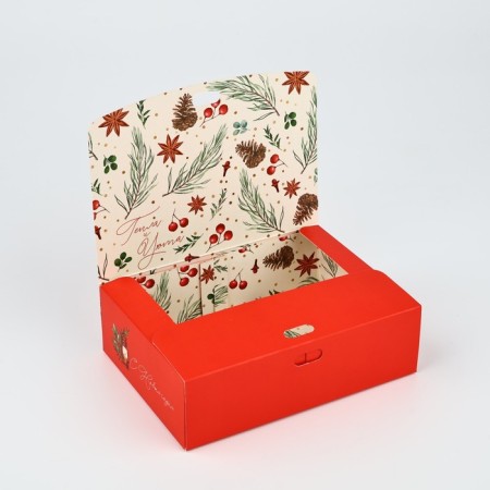 Barry -folded double -sided "Happiness", 16.5 x 12.5 x 5 cm, New Year-4