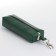 Key of zipper, length 16 cm, ring, carbine, green color