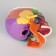 Mettle of the "Human Skull" multi -colored collapsible, 14*10*11cm