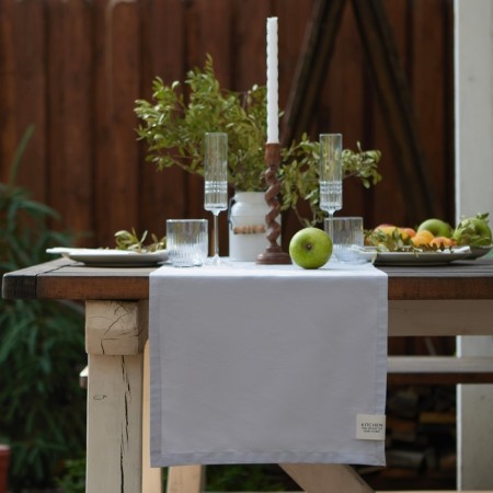 The path to the table Ethel Kitchen 40x146 cm, central-gray, 100% hl, sarzha 250 g/m2