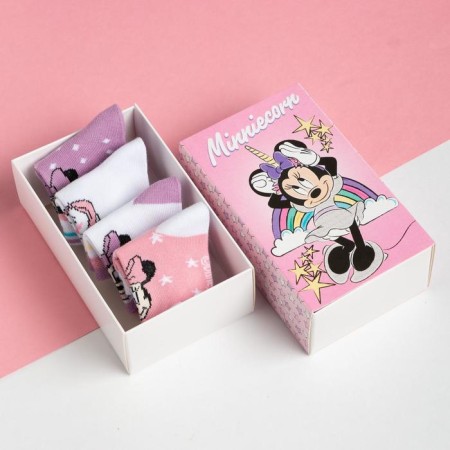 Minniecorn sock set, Minnie Mouse, 4 pairs, 12-14 cm