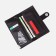 Male purse on a magnet, department for bills, for maps, for coins, dark brown color