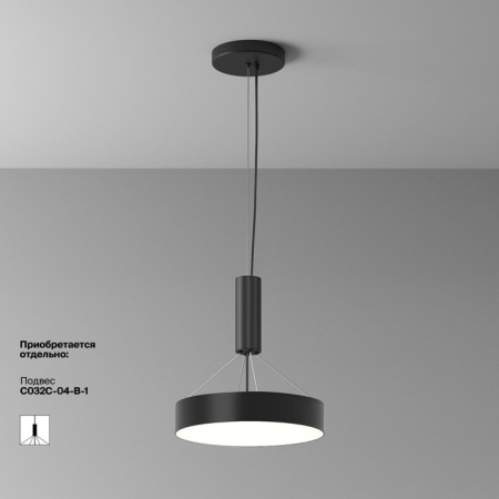 Technical C032CL-36W4K-RD-B Zon, 300x300x60 mm, LED, 36W, 2200LM, 4000K, black color black-3