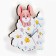 Watch walls, series: children's, "bunny on the cloud", discrete move, 23 x 25.5 cm, 1 aa
