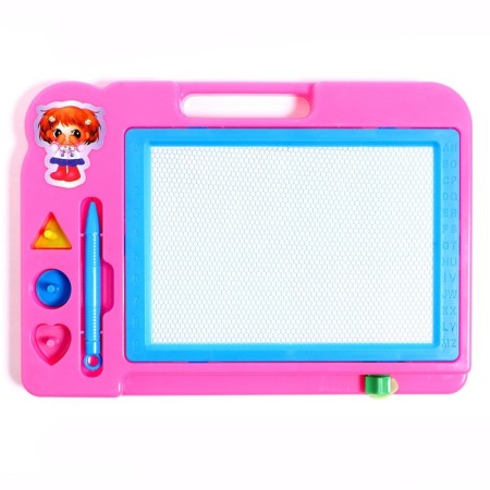 Magnetic board with colored crumbs, 3 stamps included, MIX color-4