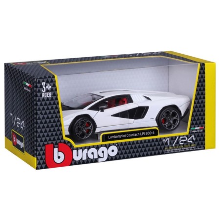 BBURAGO Lamborghini Countach LPI 800-4, Die-Cast, 1:24, white color-12
