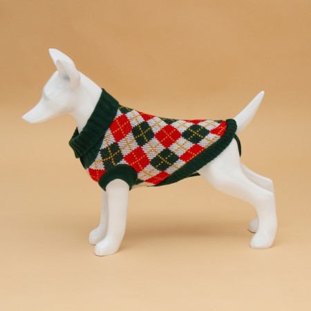 Sweater "Chess", M (DS 26, Osh 26, OG 28-46 cm)-3