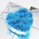 Soap roses, blue, set of 9 pcs.