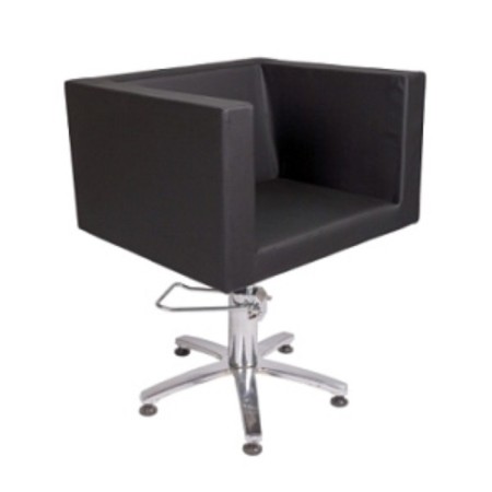 Hairdressing chair domino, five -pound, black color 660 × 600 mm-1