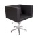 Hairdressing chair domino, five -pound, black color 660 × 600 mm
