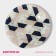Plate Glass Dessert shade "Pink marble", D = 20 cm