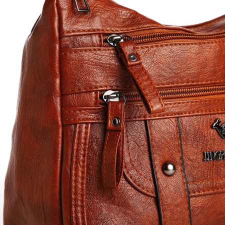 Love bag with lightning, brown color-3