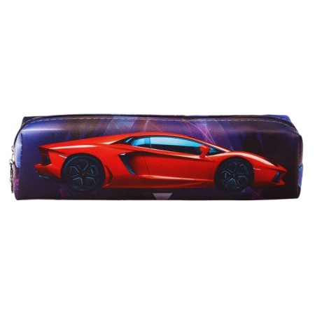 School Penal on the zipper Calligrata "Red car"-1