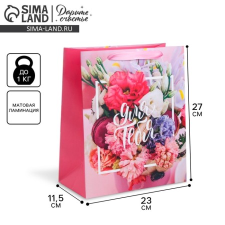 Package Gift Laminated Vertical, packaging, “only for you”, ml 23 x 27 x 11.5 cm