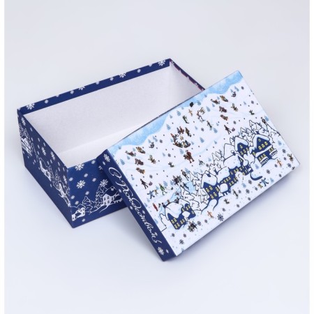 Rectangular box "Winter time", 27 × 17 × 11 cm-3