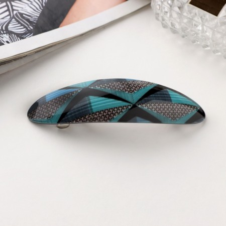 Hair hairpin "Silva" geometry shine, 9.5 cm, mix