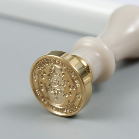 Printing for wax with a plastic pen "Snowman" 2.5x2.5 cm-3