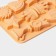 Baking uniform "Champion", Silkon, 12 cells, 24 × 16 × 2 cm, Orange color