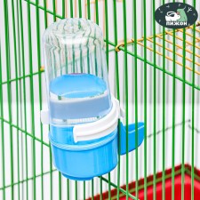 Bird drinker 6 x 13.5 cm, 240 ml, blue/white