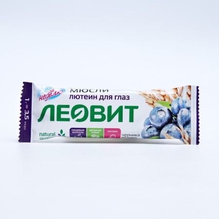 Leovit Batonchik with blueberries and lutein, 30 g