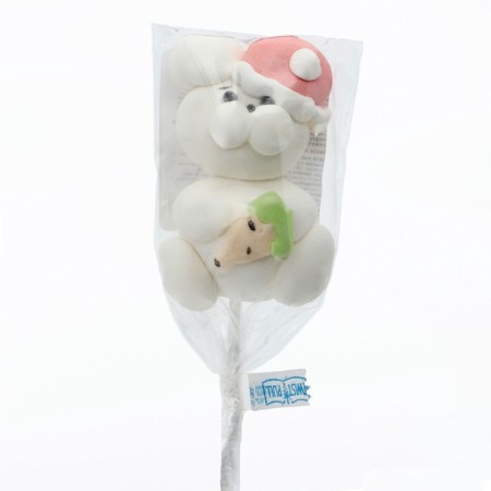 Marshmallow on the stick "Bunny in a hat", 20 g