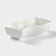 Porcelain dish, 9.5 × 5.5 cm, white color