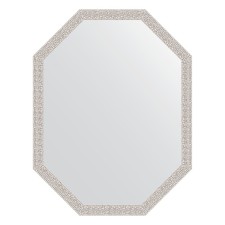 Mirror in the baguette frame, chrome mosaic 46 mm, 68x88 cm