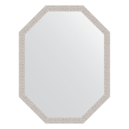 Mirror in the baguette frame, chrome mosaic 46 mm, 68x88 cm