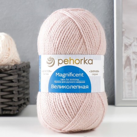 Yarn "Great" 30% Angora, 70% Acrylic volume 300m/100g (254 pepel)