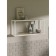 Hinged shelf 800, 800x250x360, white muar/oak sonom