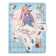 Gift notebook, A6, 100 sheets, a colored block, with a curly knife on a magnet, "anime", mix