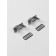 Mounts for handles for a bag of 2pcs 3*1.3*1.3 cm per puncture metal silver au