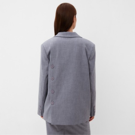 Women's jacket with buttons on the back MIST, R.S-M, Gray-5