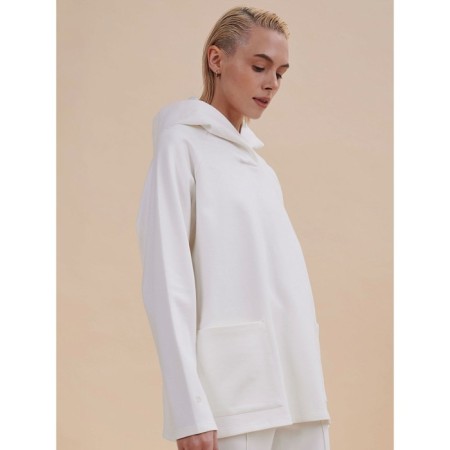 Feminine hoodies, size l, white color-1
