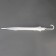 Umbrella - semi -automatic cane "plain", 8 spokes, r = 46 cm, white color