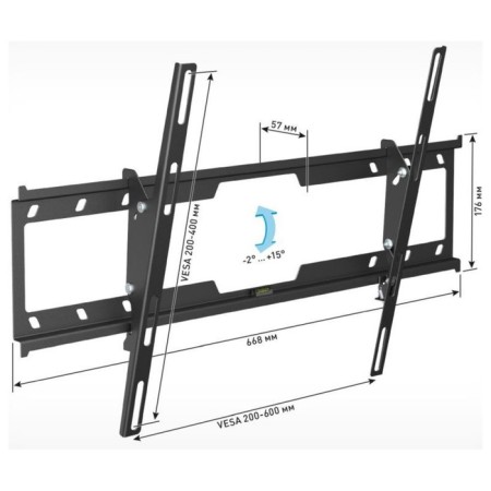Holder LCD-T6628-B Black 32 "-70" Max.40kg.-1