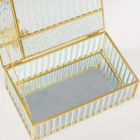 Casket glass with a metal frame "Butterfly" rectangle transparent 12.3x20x8.3 cm 1052434-2