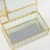 Casket glass with a metal frame "Butterfly" rectangle transparent 12.3x20x8.3 cm 1052434
