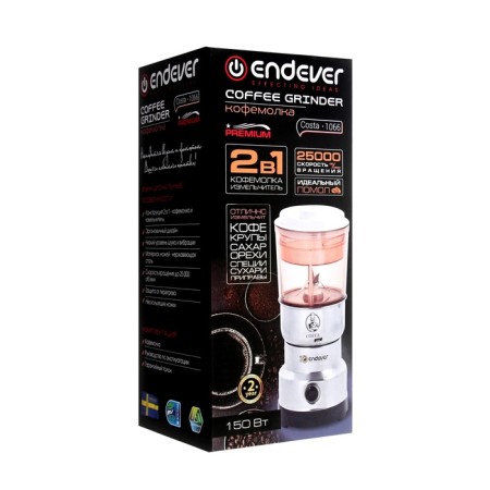 Endeever Costa-1066 coffee grinder, electric, knife, 150 watts, 120 g, black-11